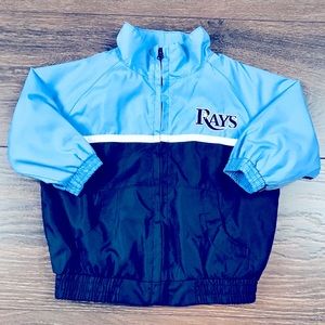 Majestic Tampa Bay Devil Rays Baby Windbreaker Zip Up Jacket Size 6/9 Months